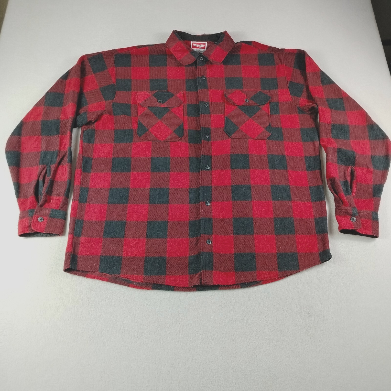 Wrangler Flannel Mens Xl Multicolored Plaid Westerncore Cowboycore Gorpcore